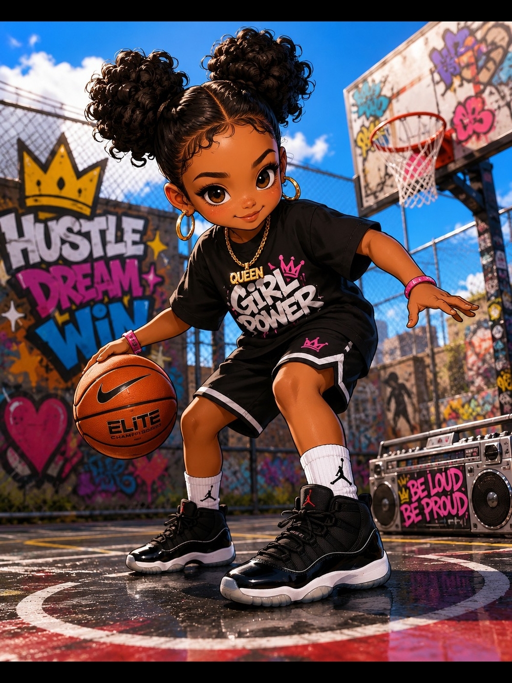 Nike Kids Black & White 5.5 Youth0